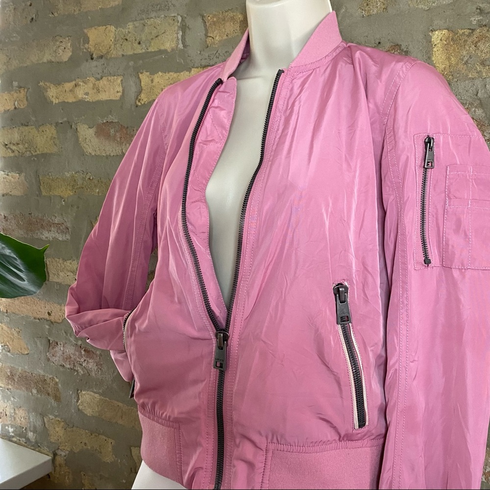 LEVI STRAUSS ~ Pink Bomber Nylon Lightweight Jacket - Picture 5 of 11